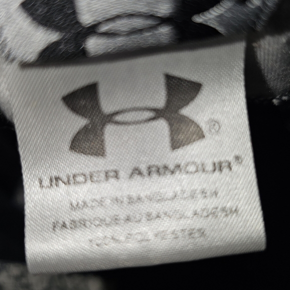 Mens Black and White Under Armour Windbreaker Jacket Colorblock Size Large - Picture 14 of 15